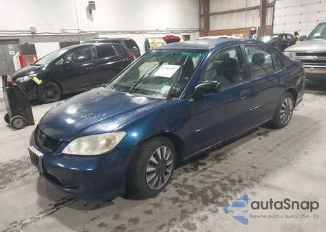 2005 Honda Civic Lx из США, поврежденный, VIN 2HGES16585H534585